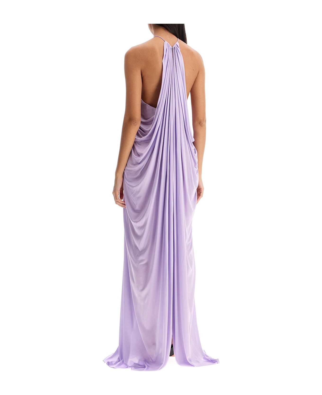 Tom Ford Long Shiny Jersey Dress - BRIGHT LILAC (Purple)