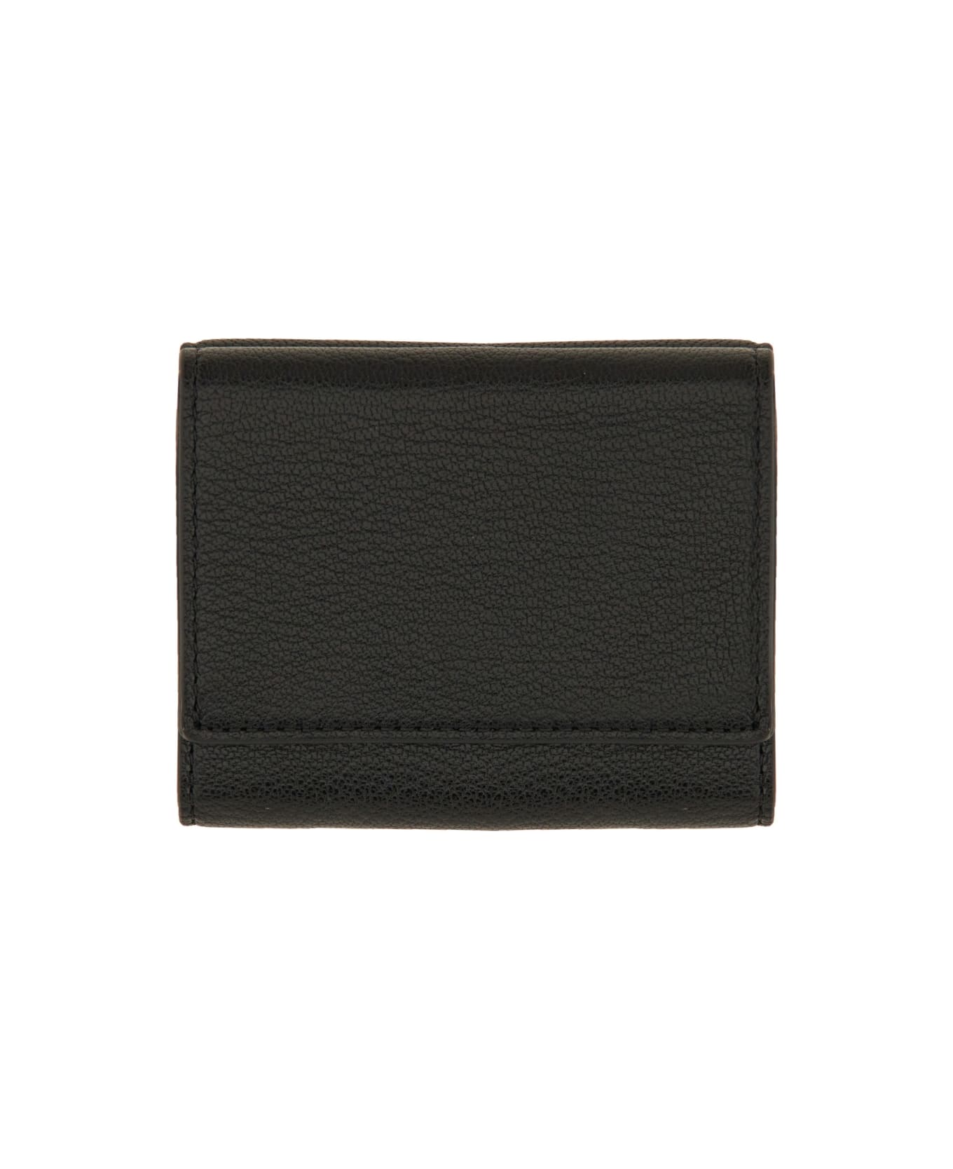 Anya Hindmarch Trifold Mini "eyes" Wallet - BLACK