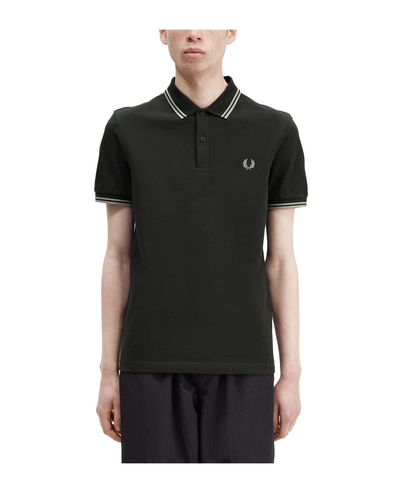 Fred Perry Polo With Logo - VERDE