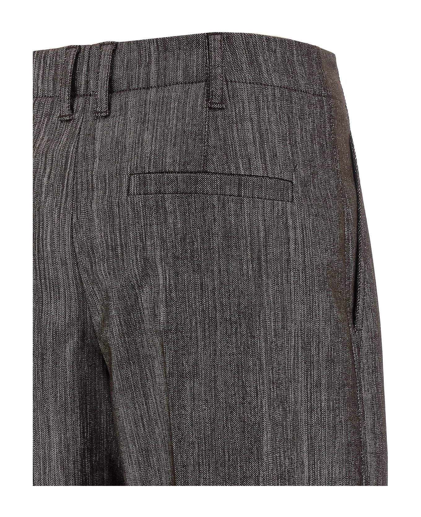 Brunello Cucinelli Lurex Pants - Brown