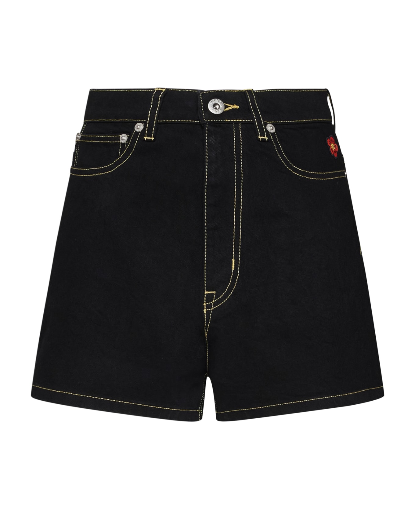 Kenzo Denim Shorts - Rinse black denim