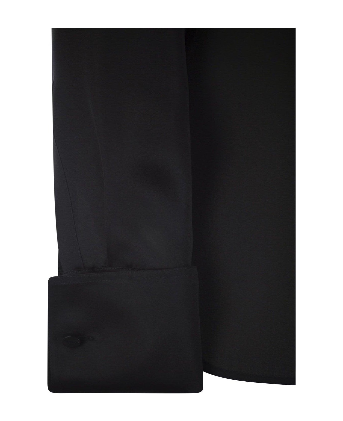 Max Mara Buttoned Long-sleeved Shirt - Black シャツ