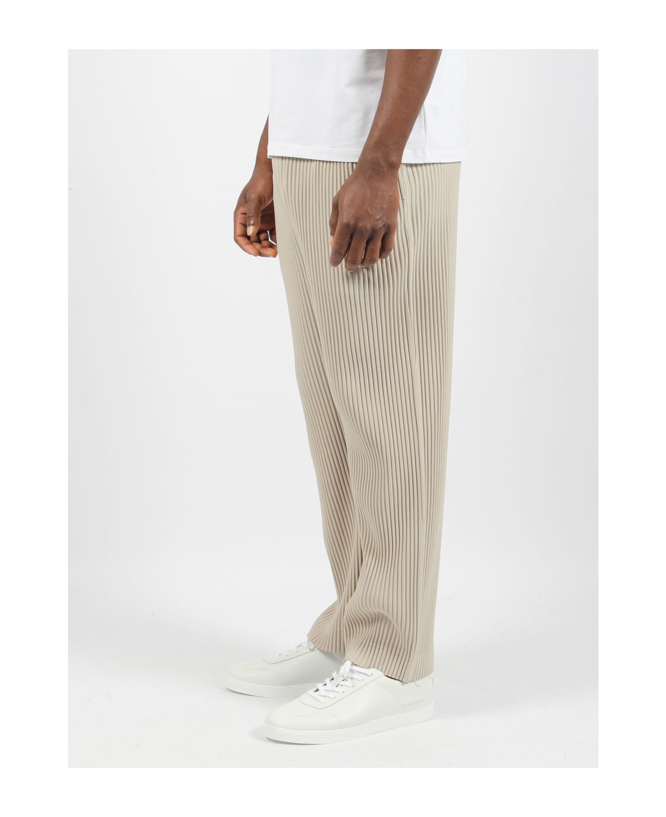 Homme Plissé Issey Miyake Mc March Trousers - Beige ボトムス