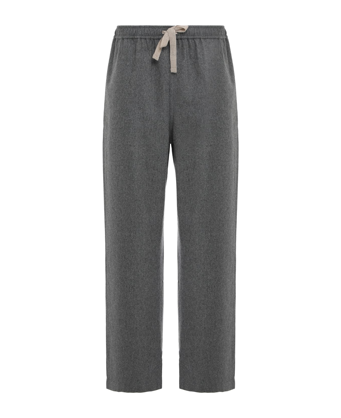 Celine Pants With Drawstring In Cashmere Flannel - grey ボトムス