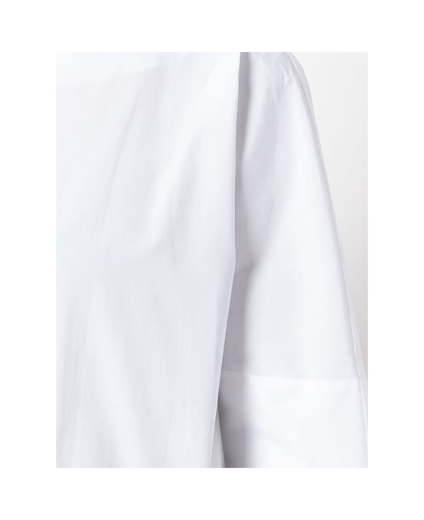 Alberto Biani Rear Pleat Blouse - White