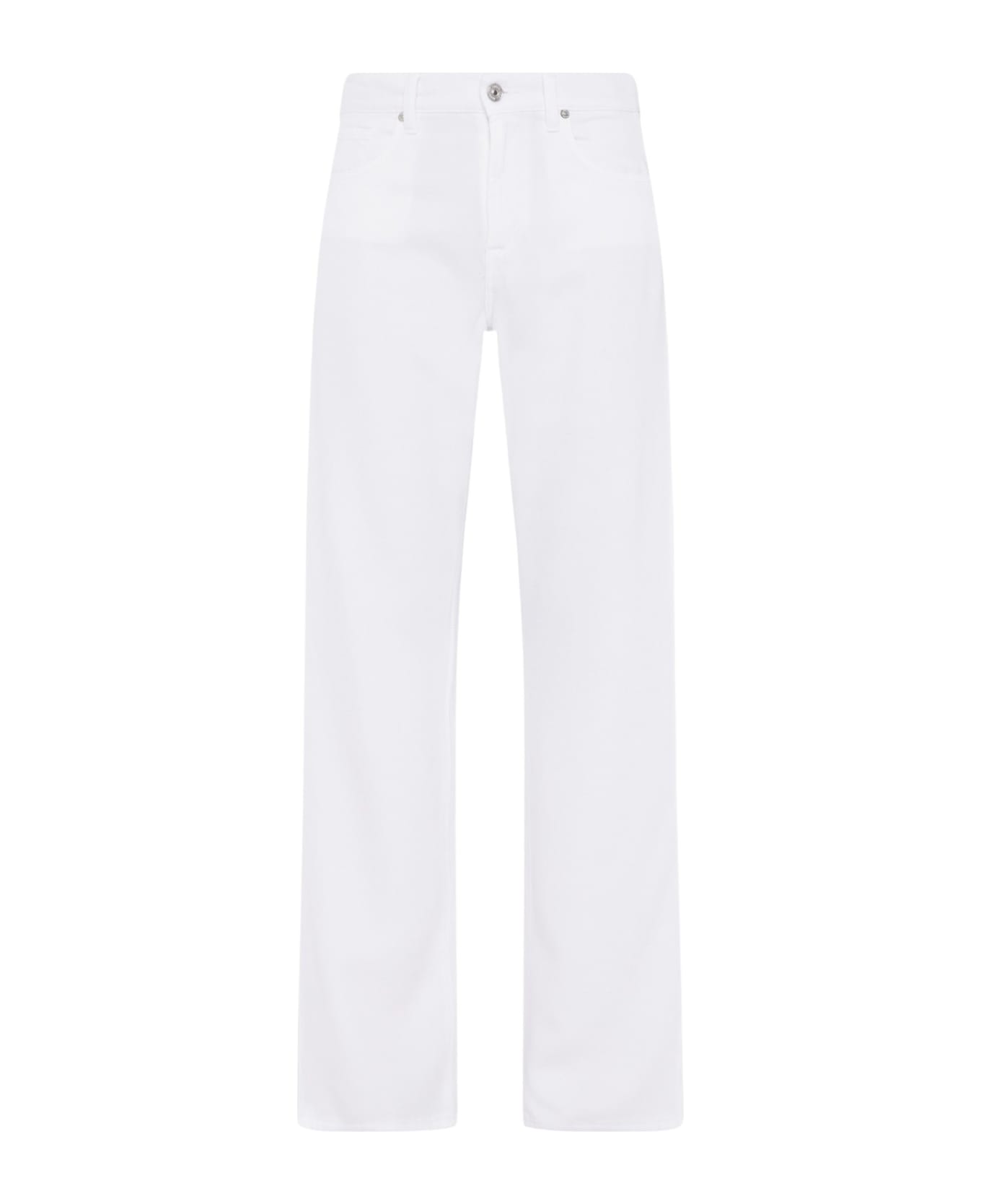 7 For All Mankind Tess Trouser Colored Tencel - White
