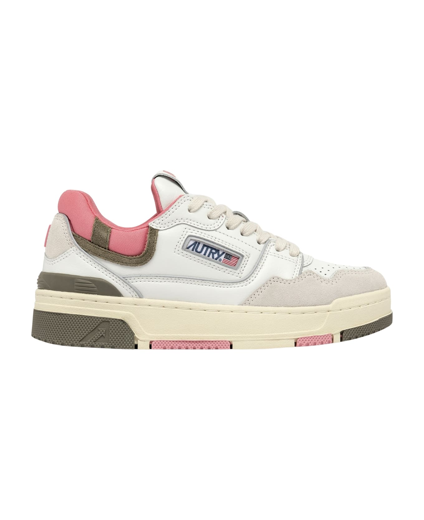 Autry Clc Low Multisue Col - Wht Geranium