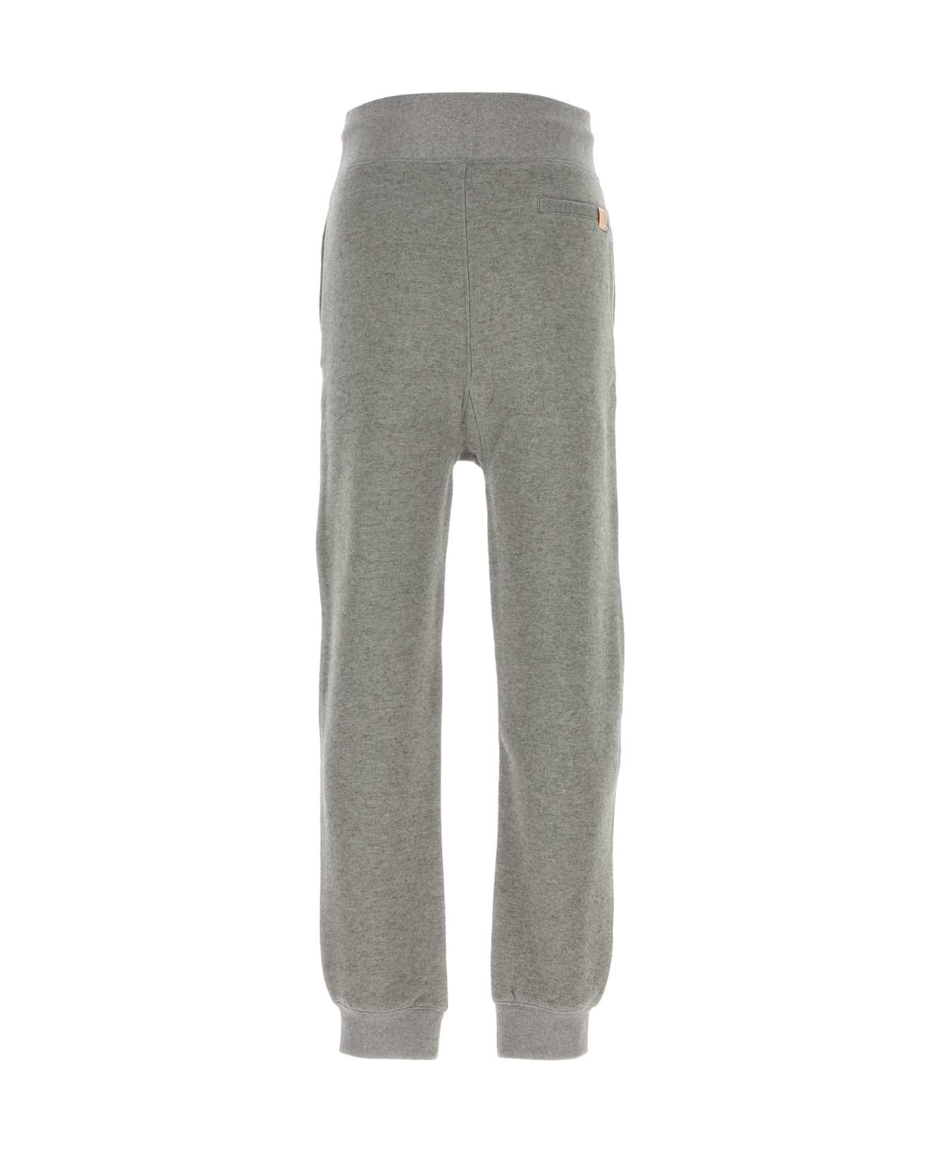 Loewe Grey Cotton Blend Joggers - LEADGREY