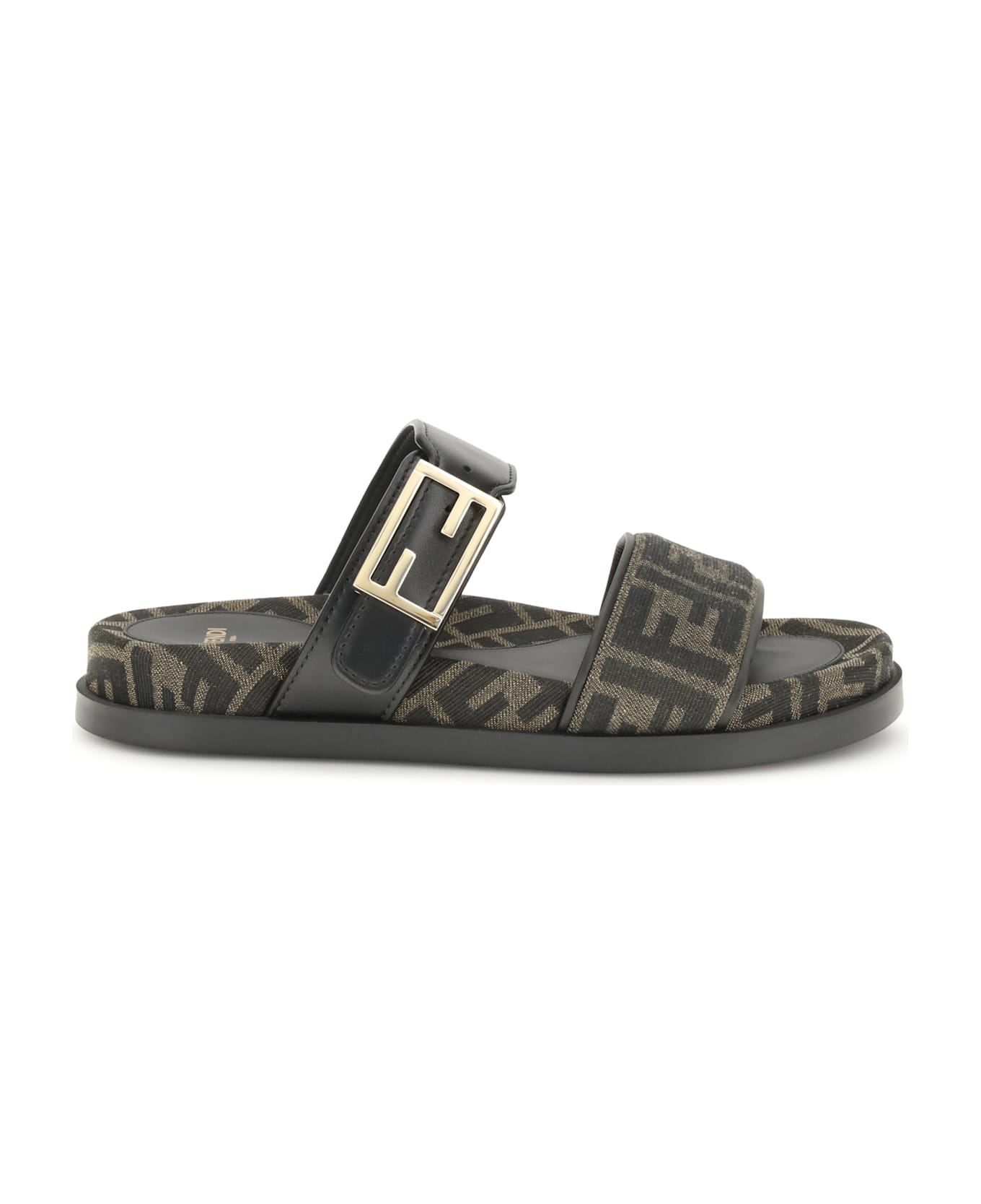 Fendi Ff Fabric Sandal