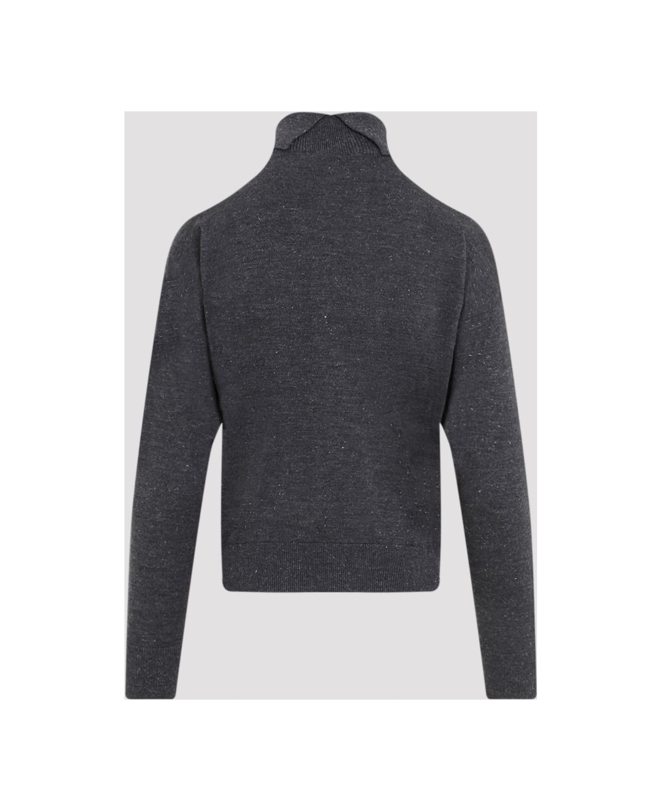 Peserico Lurex Turtle Neck - Grafite