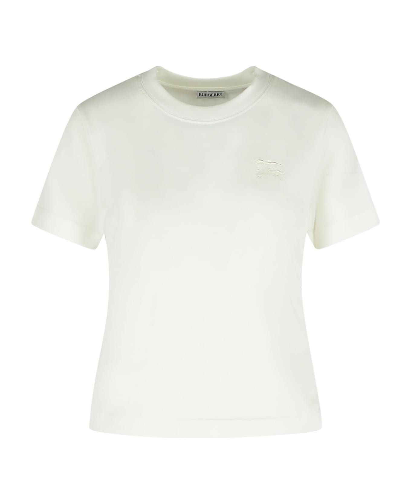 Burberry White Cotton T-shirt - White