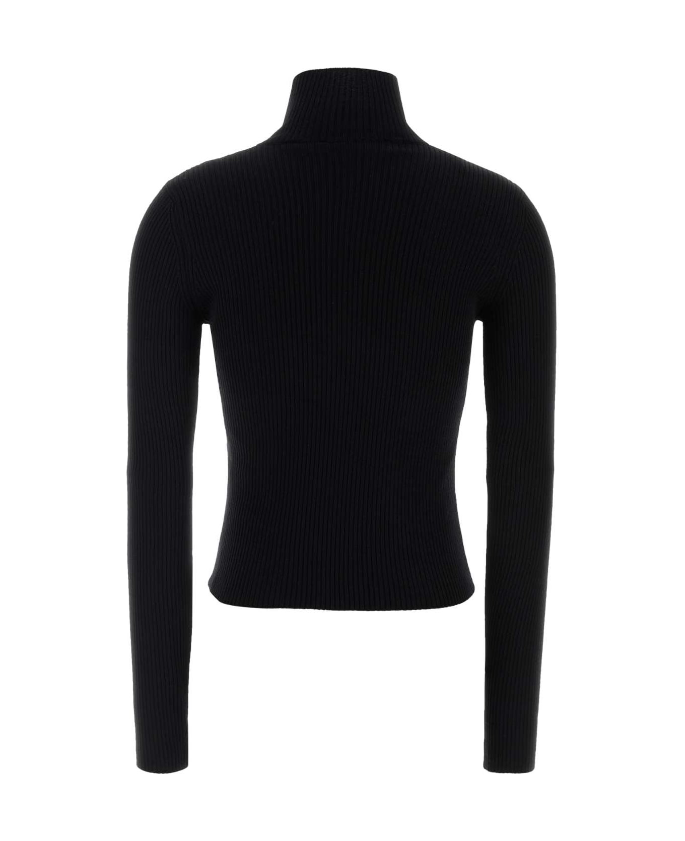Blumarine Black Wool Blend Sweater - Black