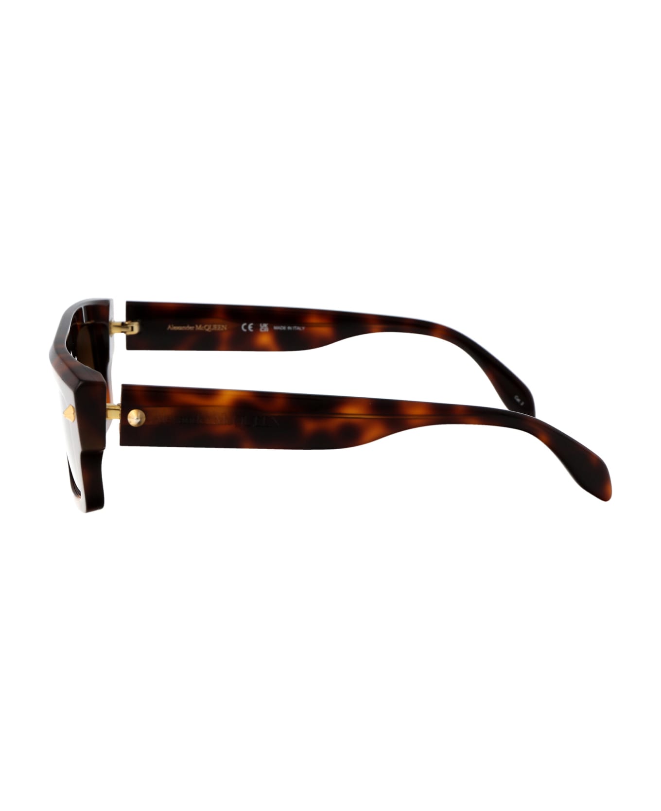 Alexander McQueen Eyewear Am0427s Sunglasses - 002 HAVANA HAVANA BROWN