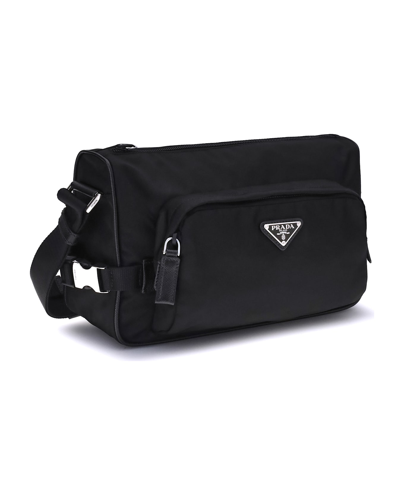 Prada Shoulder Bag In Re-nylon And Saffiano
