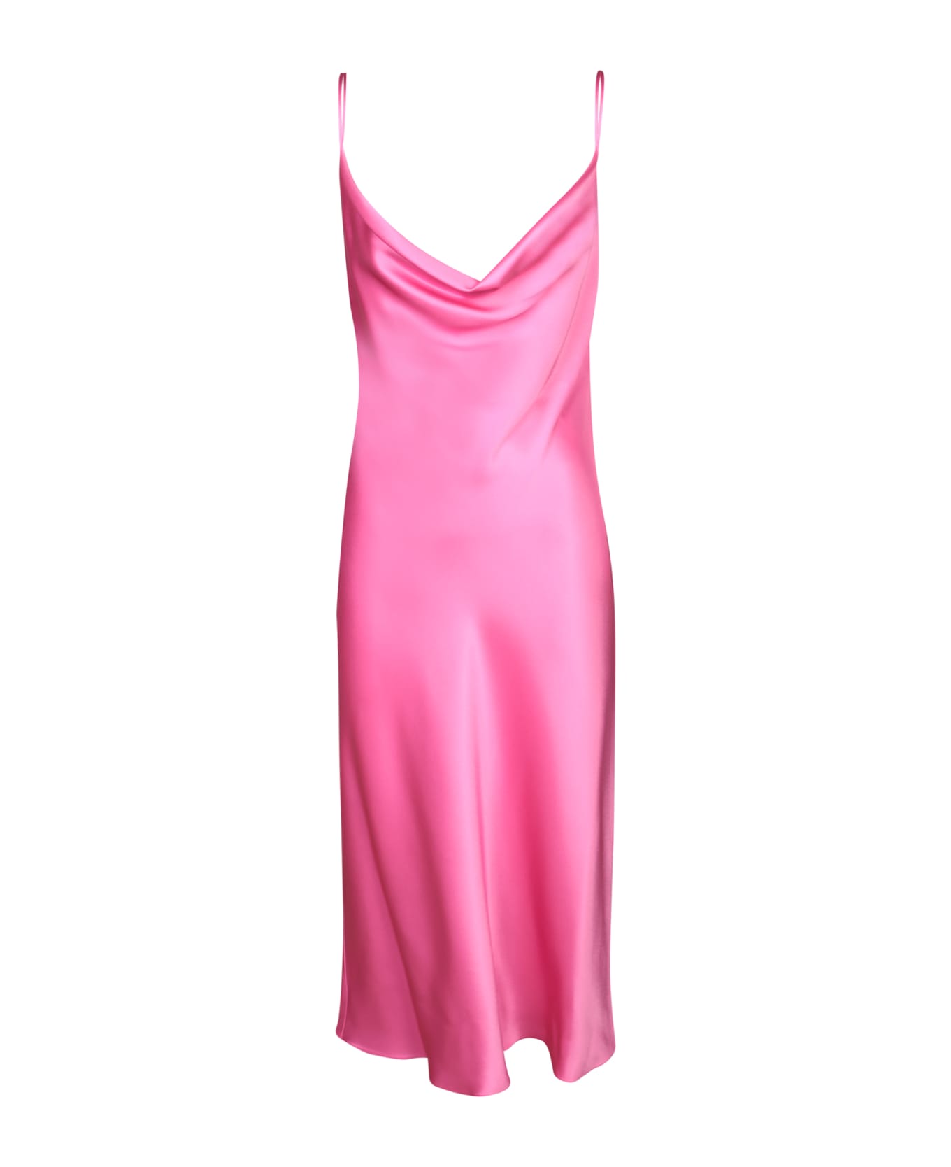 Stella McCartney Dress Double Satin - Bright Pink