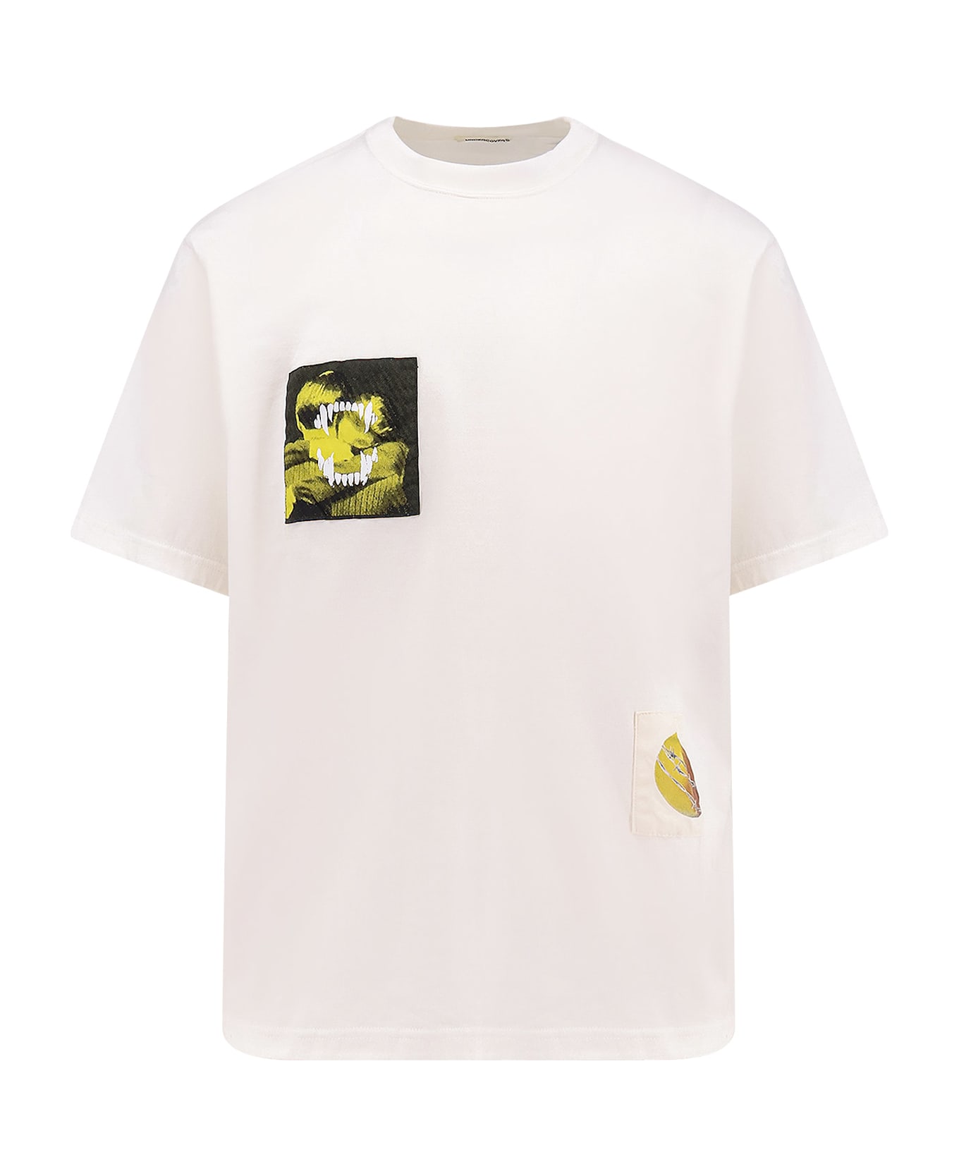 Undercover Jun Takahashi Cotton T-shirt With Iconic Patches - White