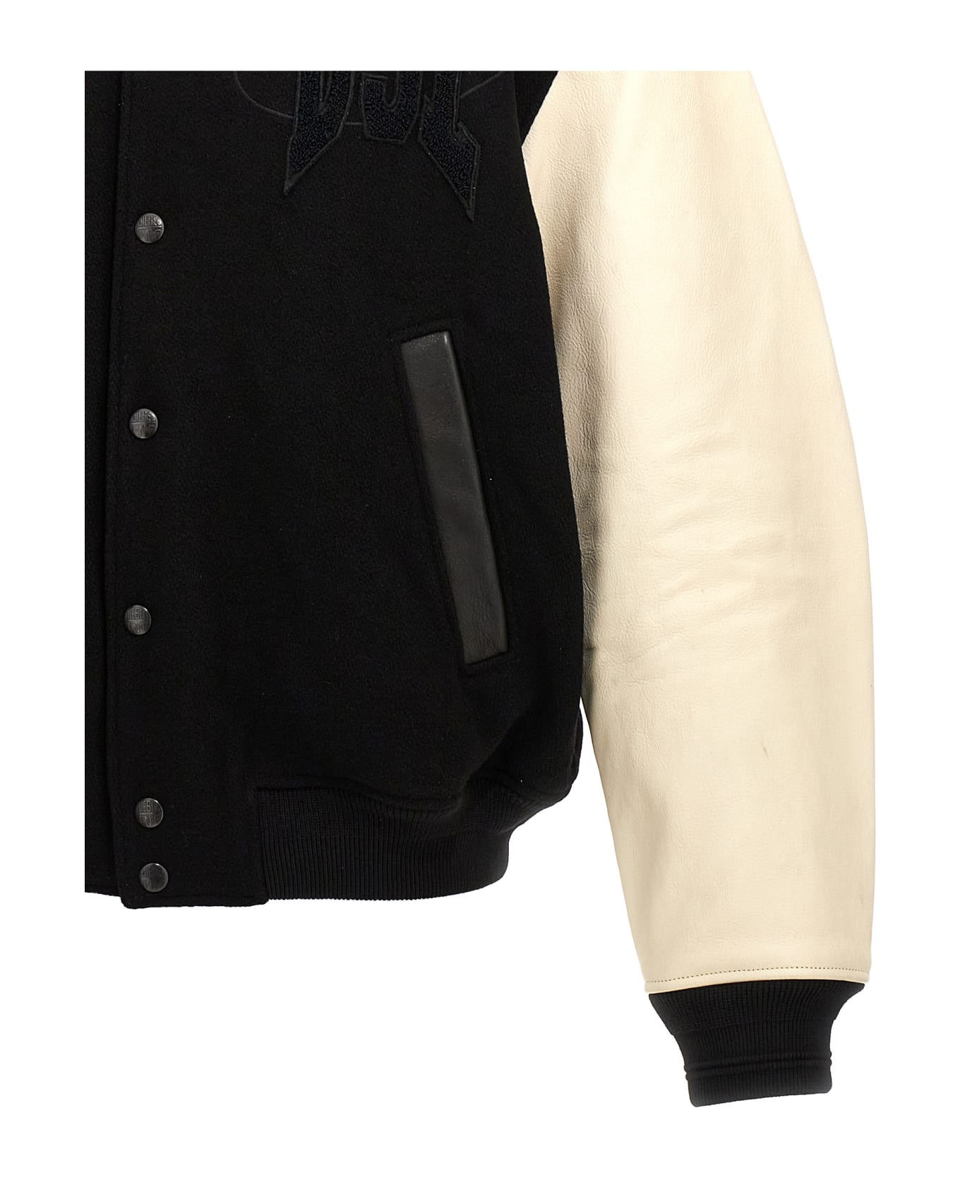 Diesel 
l-nyman
 Bomber Jacket - White/Black