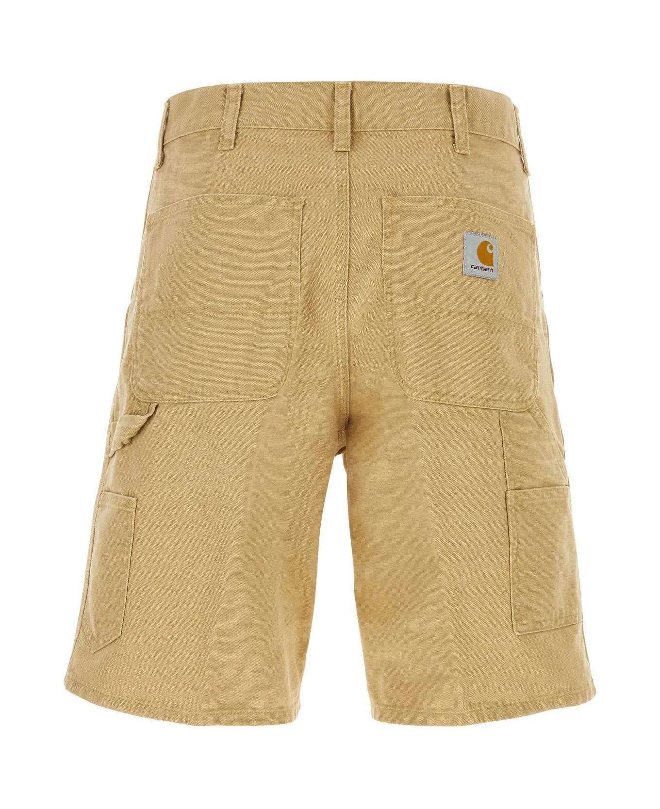 Carhartt WIP Beige Cotton Single Knee Short - Beige ショートパンツ