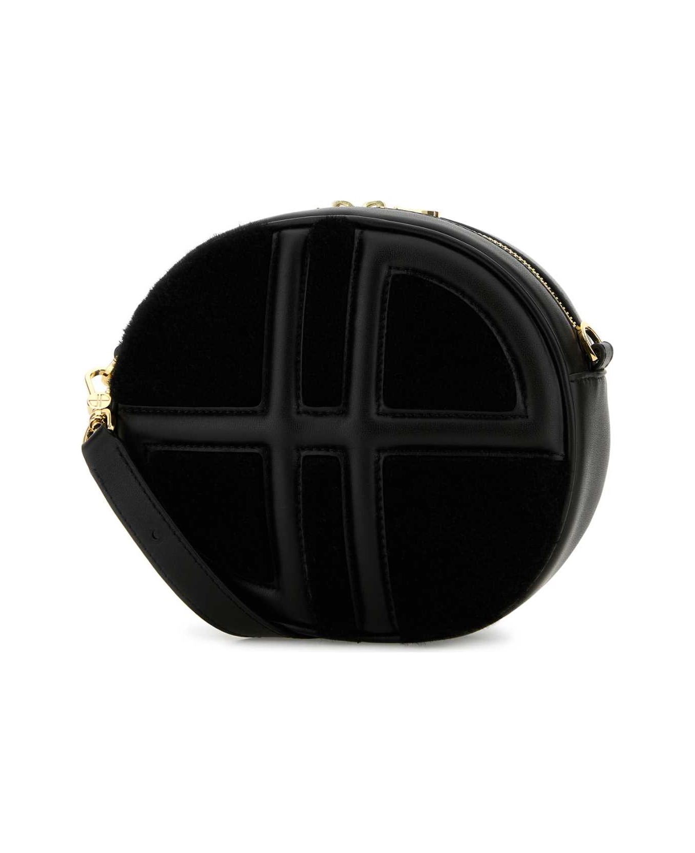 Patou Black Leather Le Jp Shoulder Bag - BLACK