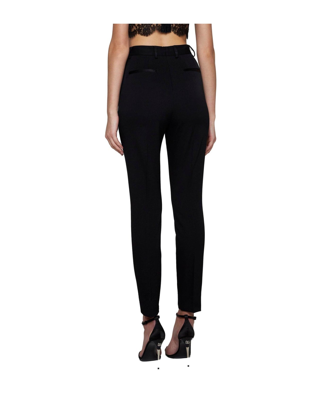 Dolce & Gabbana High Waist Pants - Black