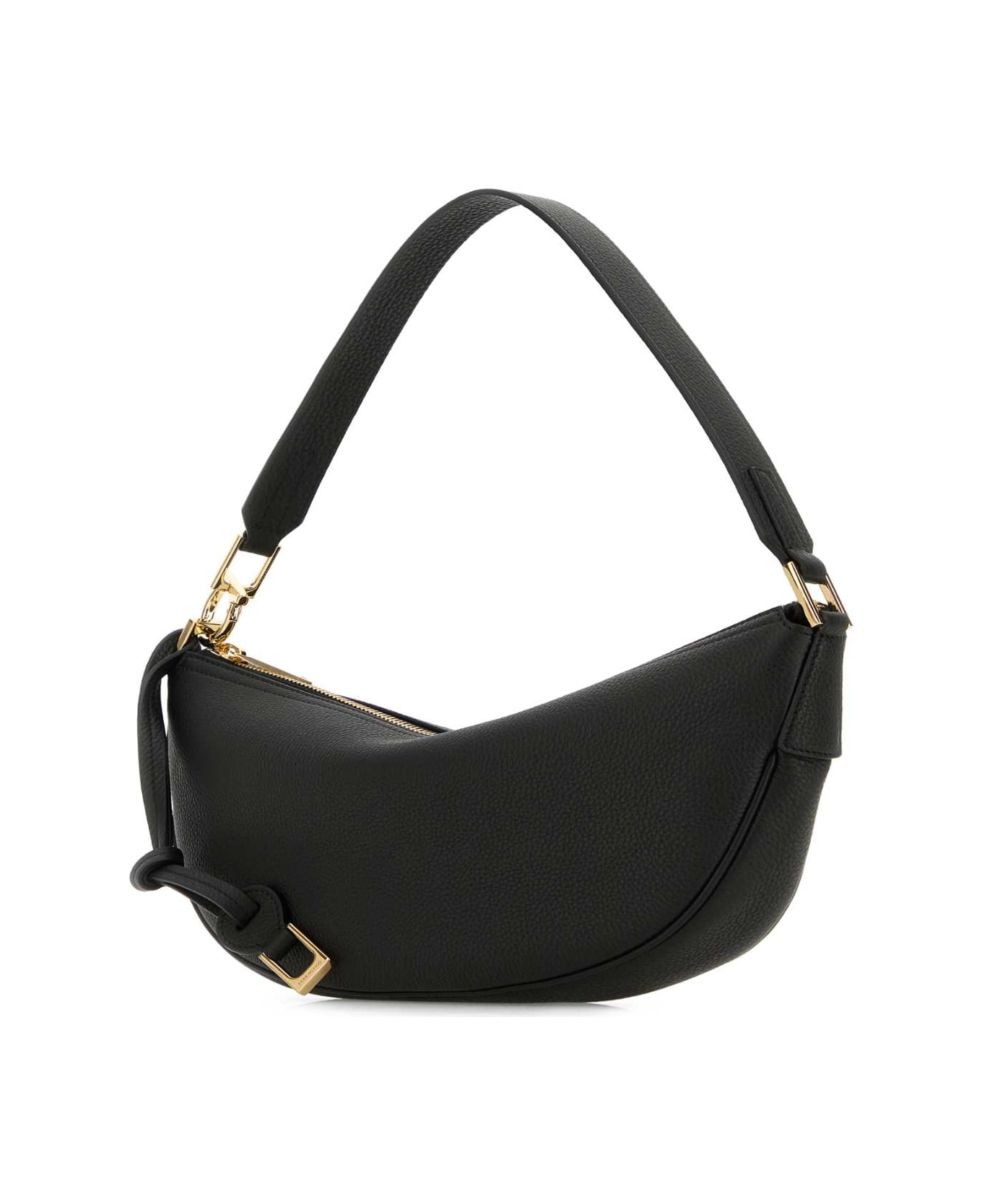 Ferragamo Black Leather Shoulder Bag - NERO