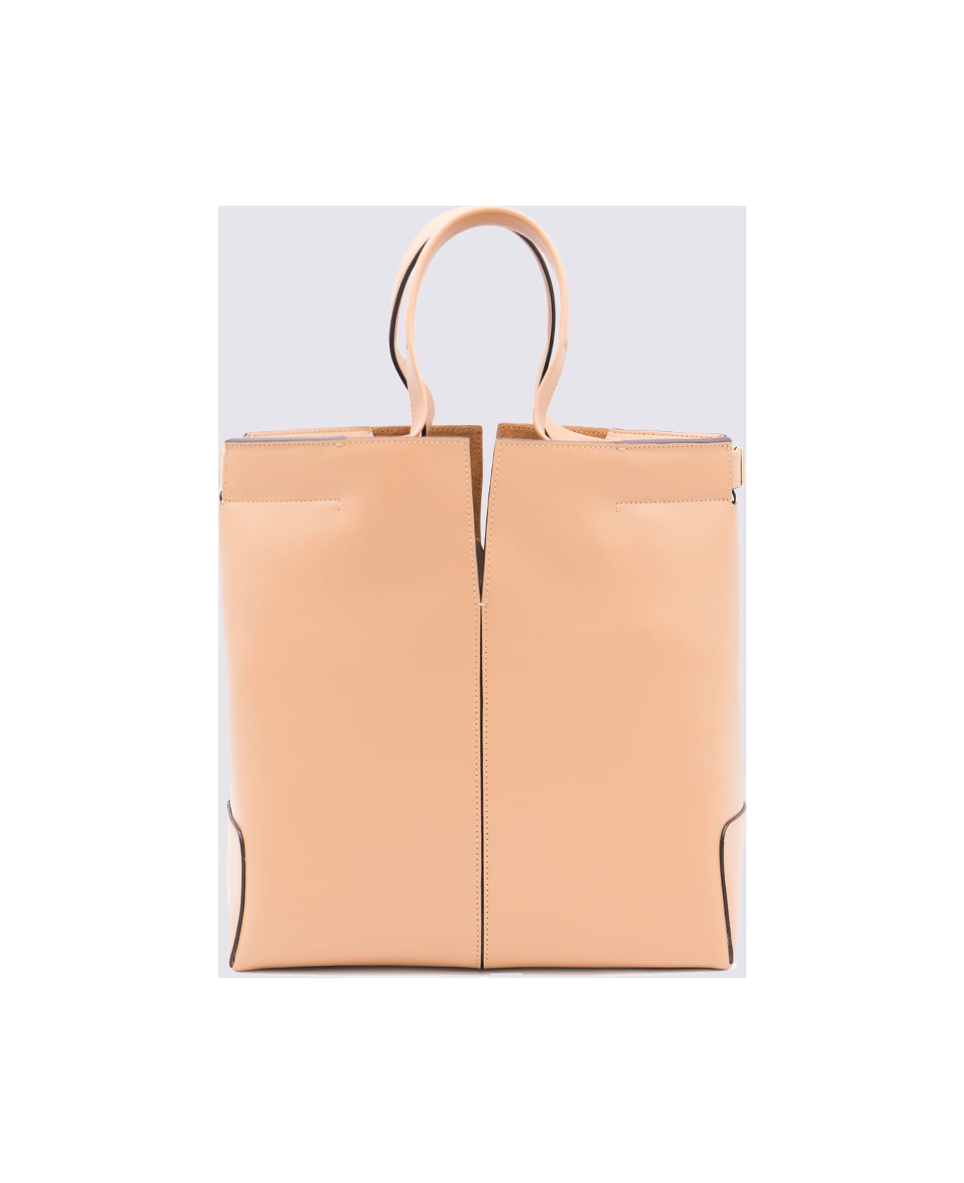 Tod
s Light Pink Leather Totes - Camel