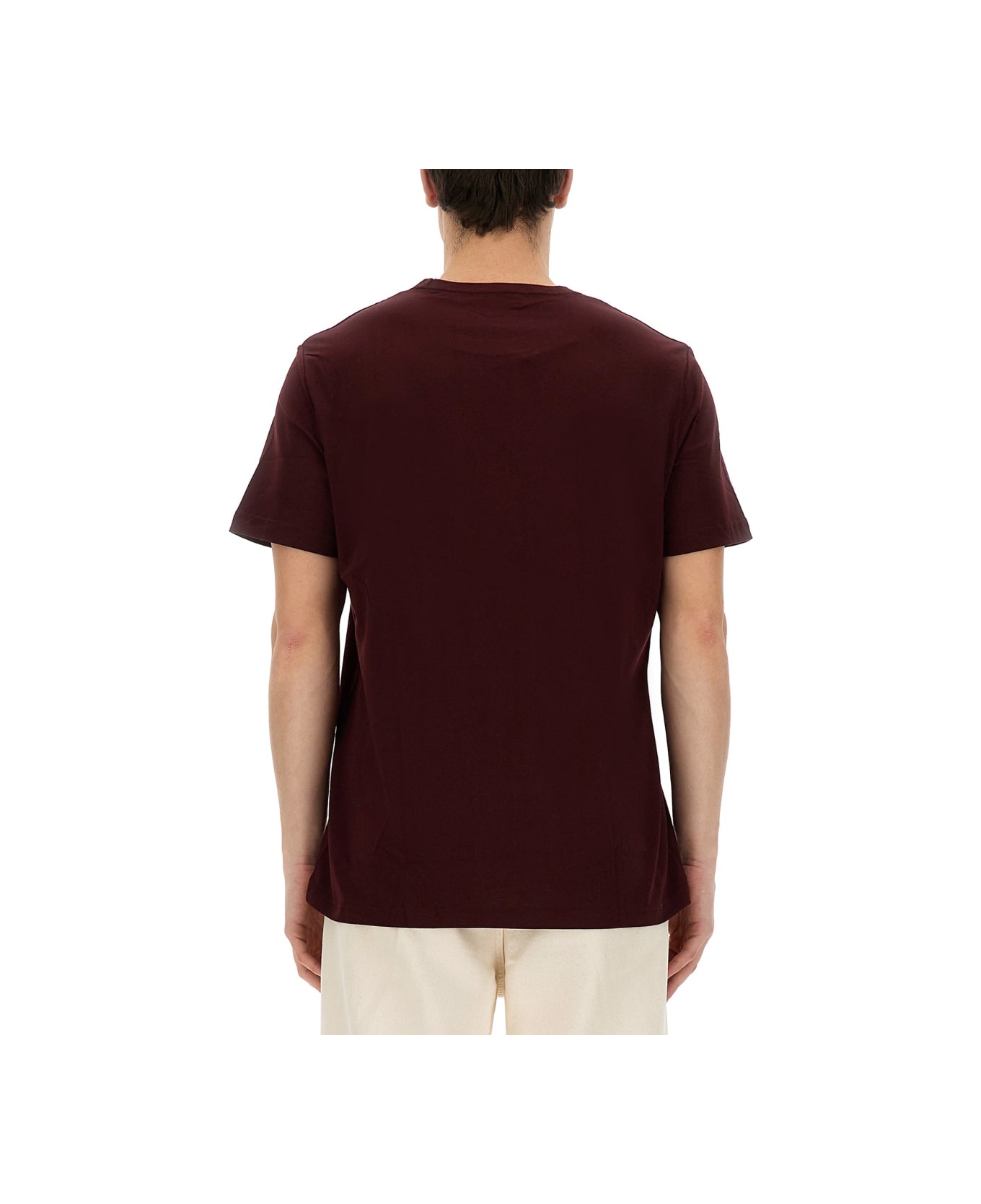 Fred Perry T-shirt With Logo - BORDEAUX