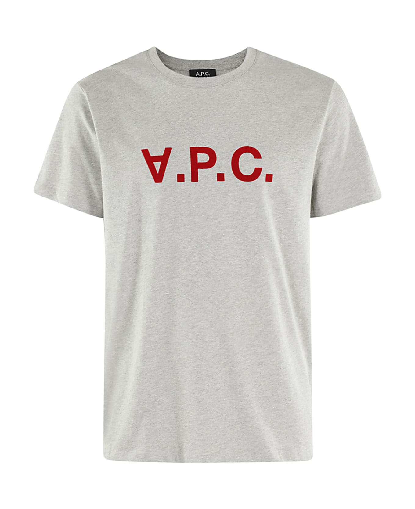 A.P.C. T-shirt - Tph Gris Clar Chine Rouge