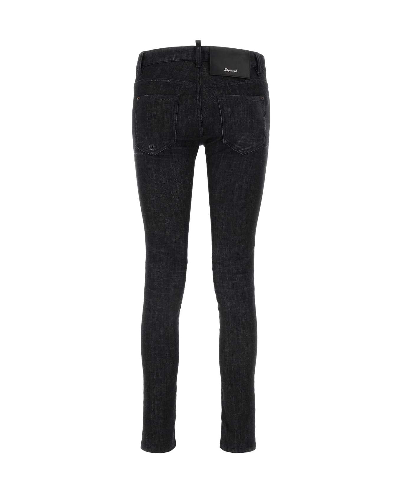 Dsquared2 Black Stretch Denim Jennifer Jeans - BLACK