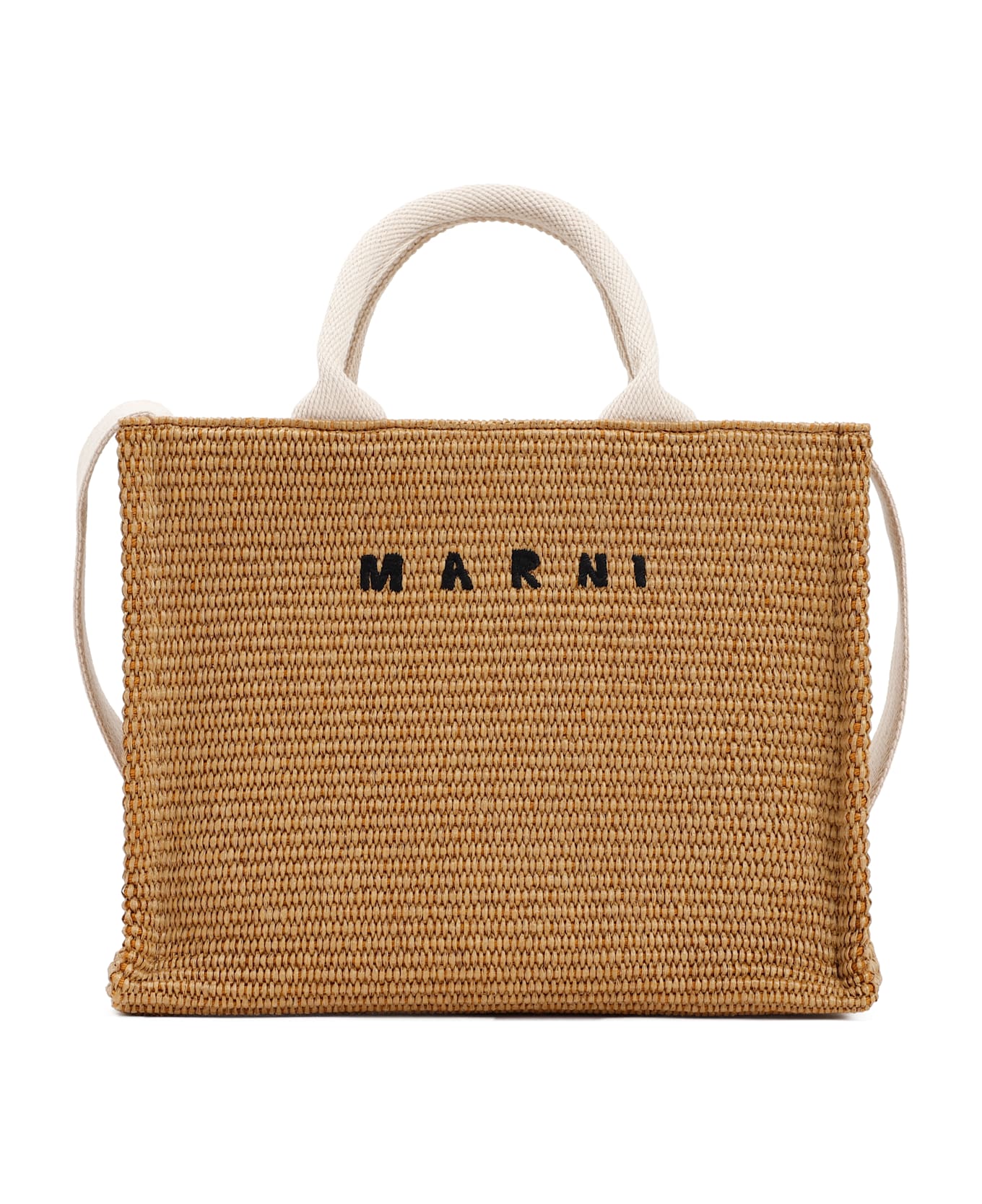 Marni Raffia East-west Tote Bag - Raw Sienna Natural