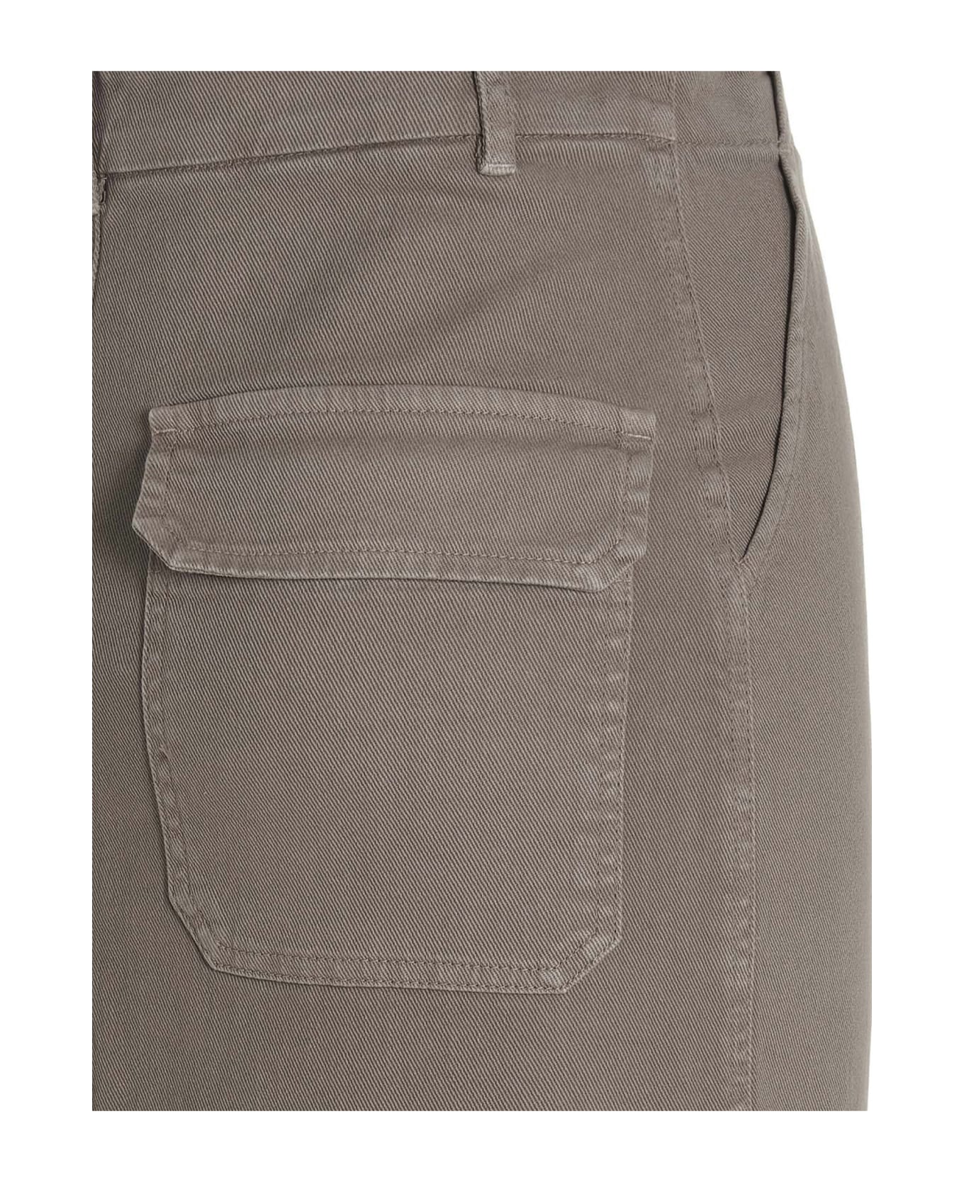 (nude) Midi Denim Skirt - Gray スカート