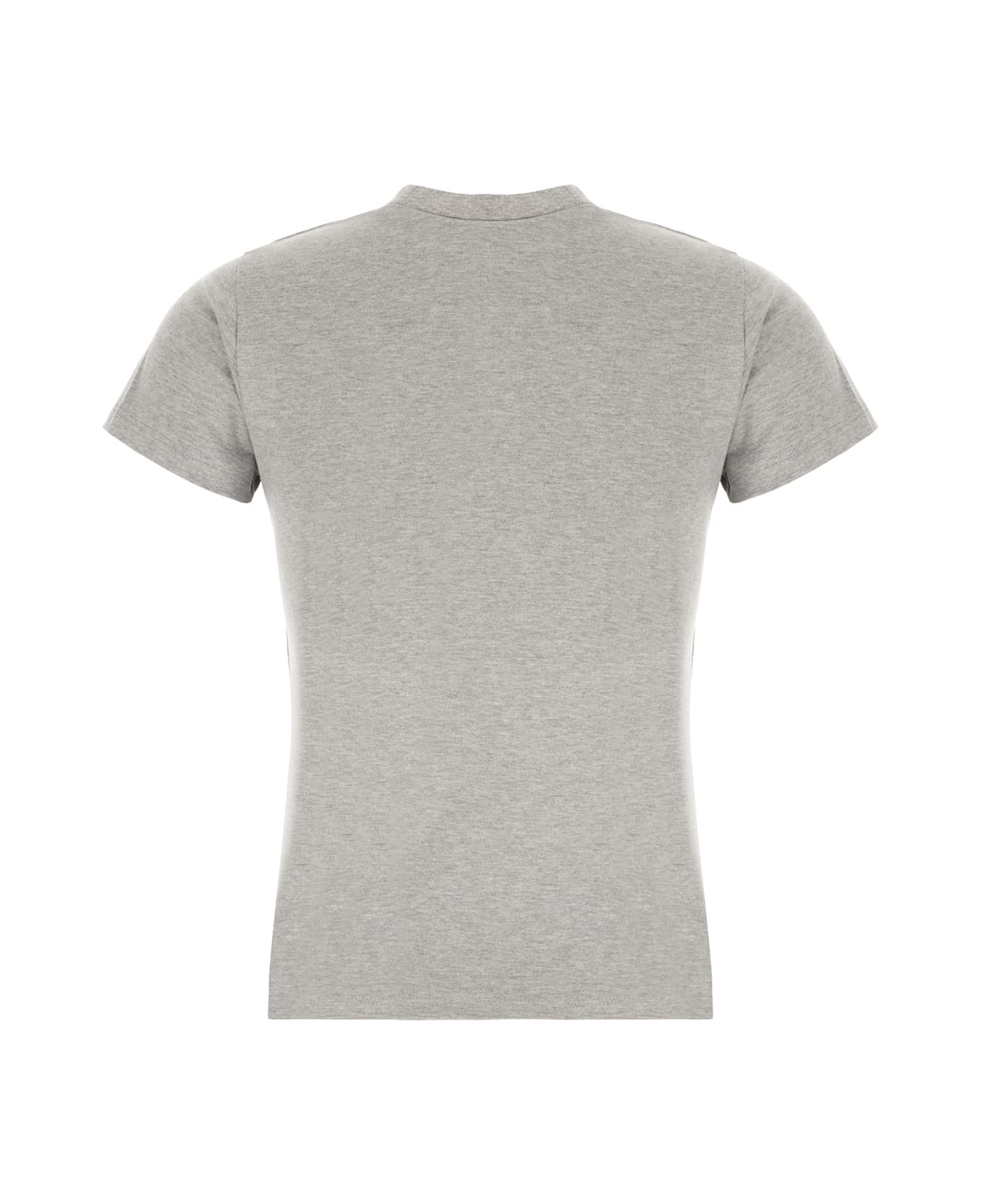 Alexander McQueen Grey Cotton T-shirt - GREY MELANGE