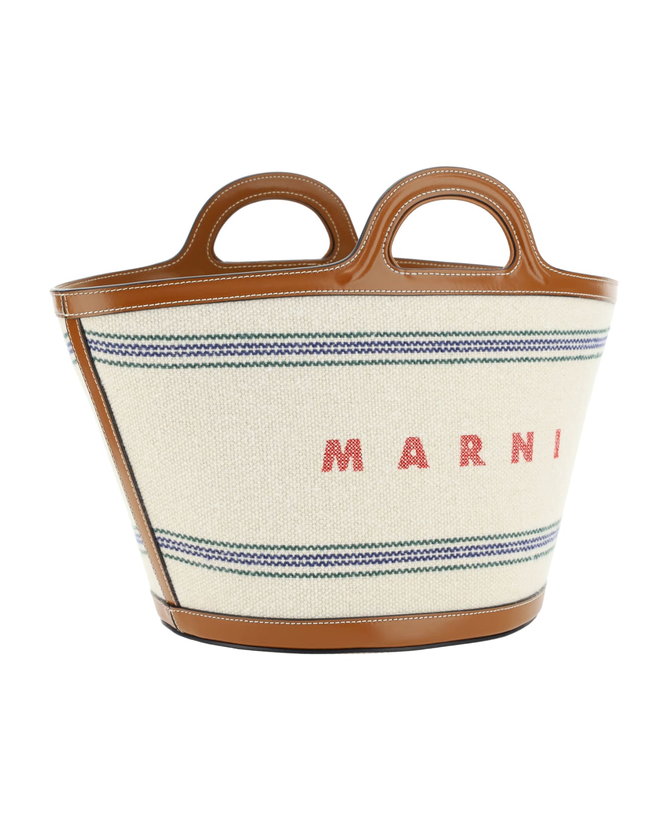 Marni Tropicalia Handbag - NEUTRALS/BROWN