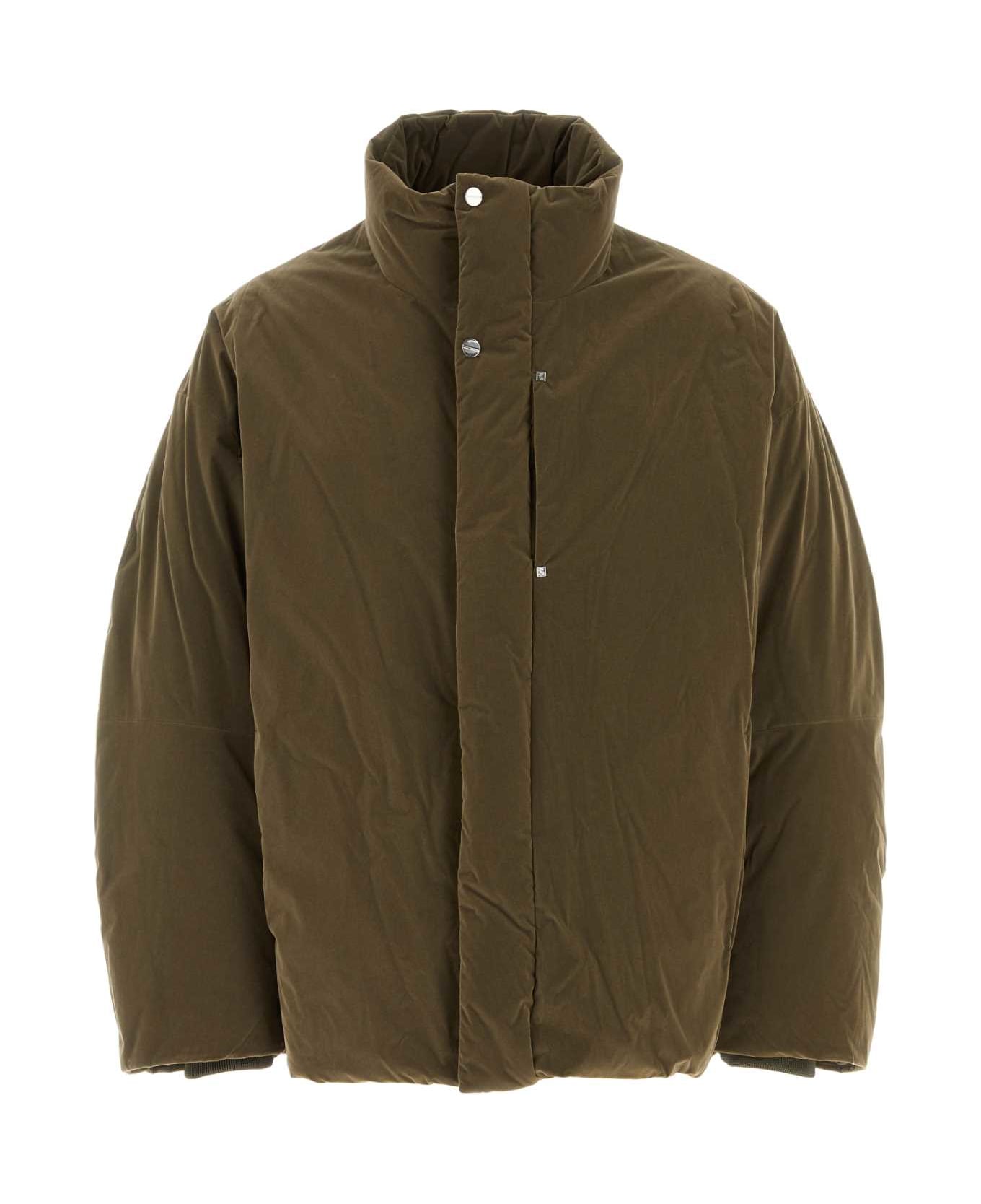 WOOYOUNGMI Military Green Nylon Down Jacket - KHAKI