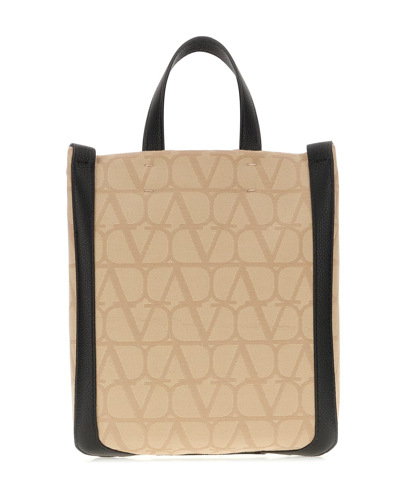 Valentino Garavani Beige Toile Iconographe Fabric Handbag - 716