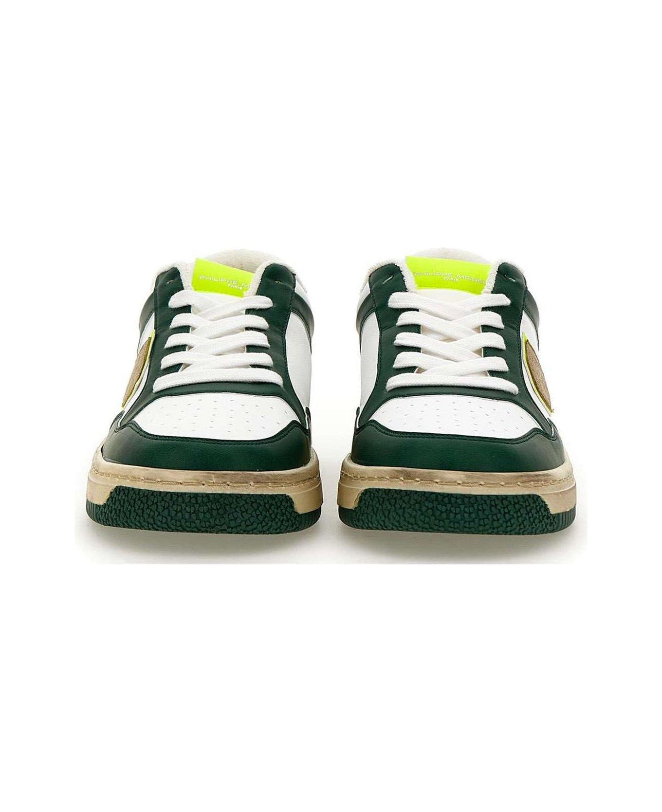 Philippe Model Lyon Lace-up Sneakers - Green