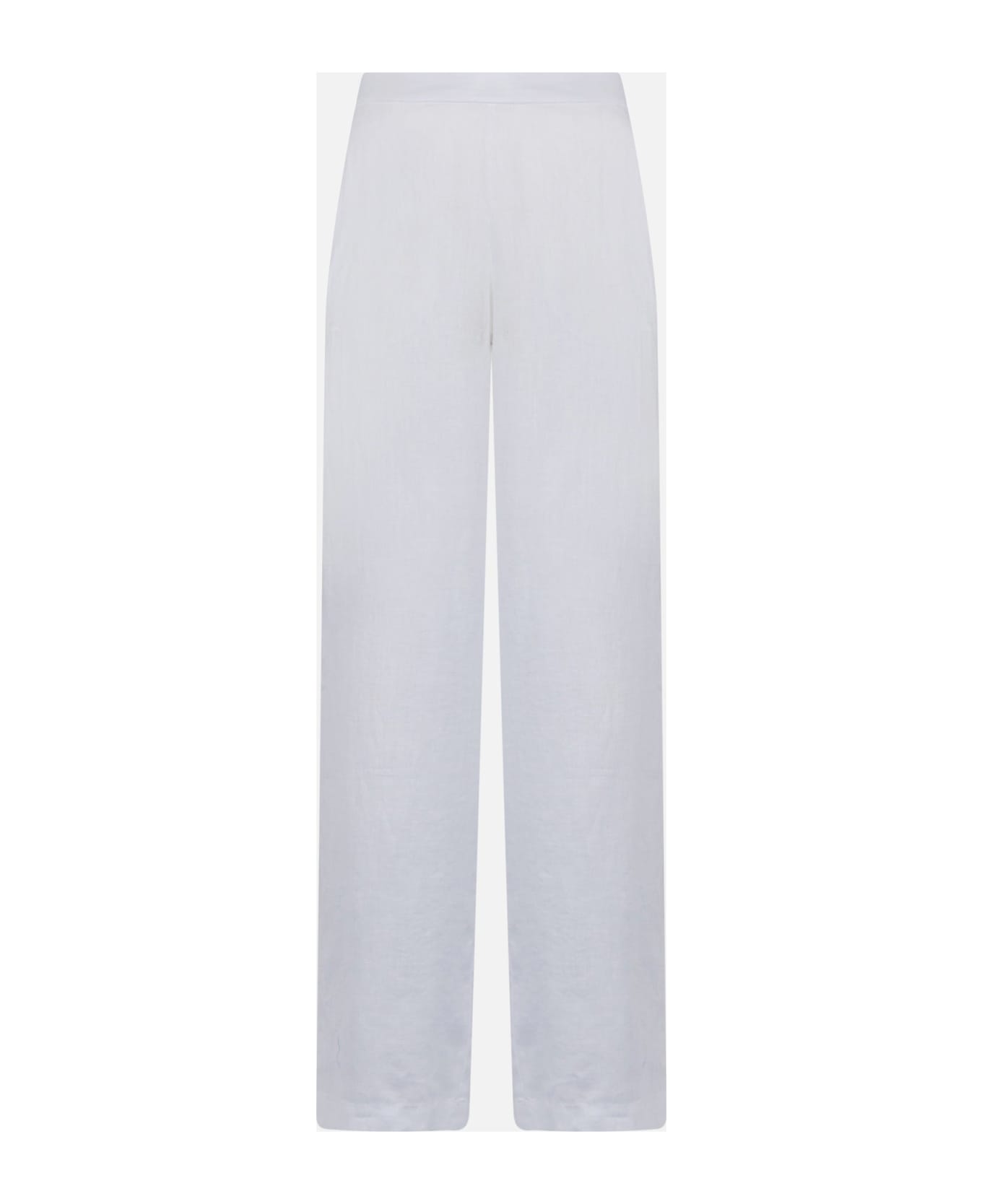 MC2 Saint Barth Woman White Linen Pants - WHITE