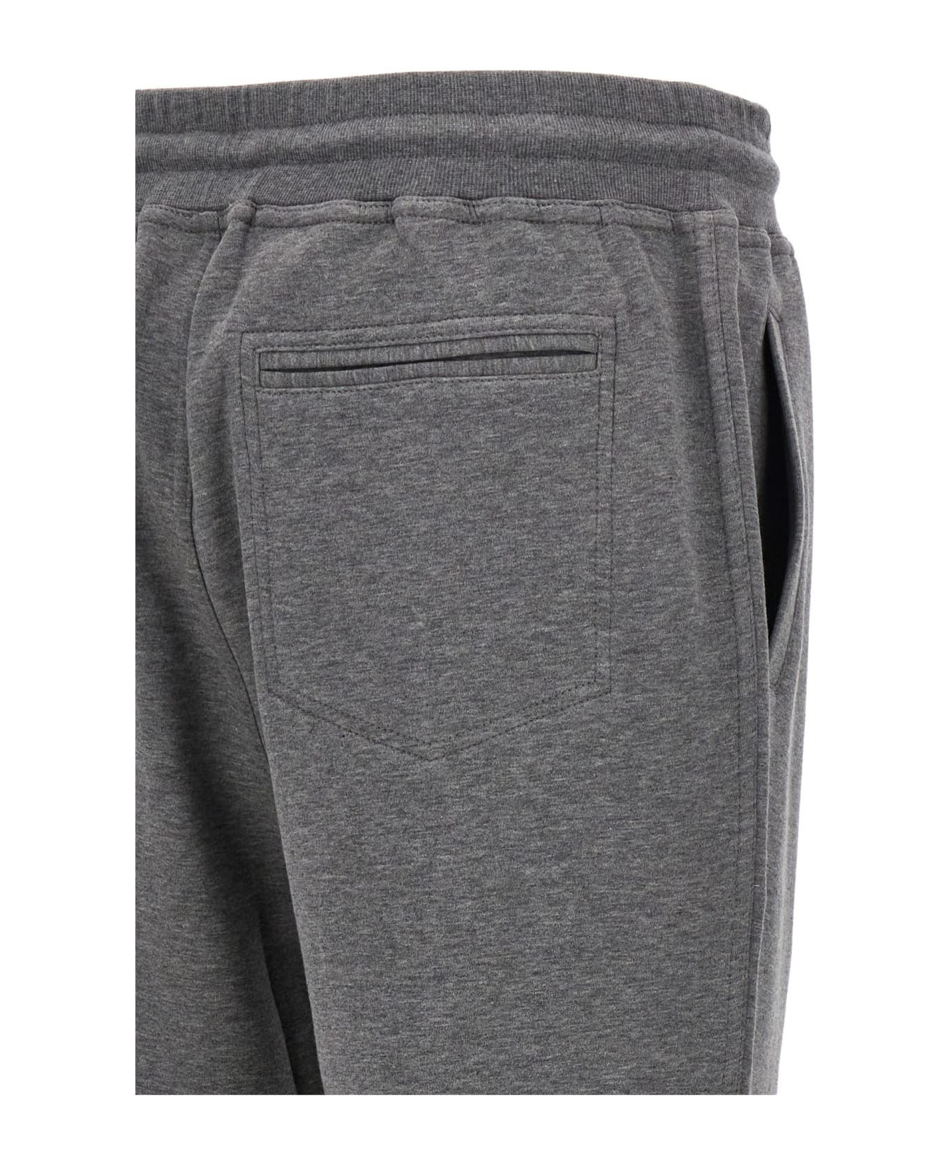 Brunello Cucinelli Cotton Blend Joggers - Gray