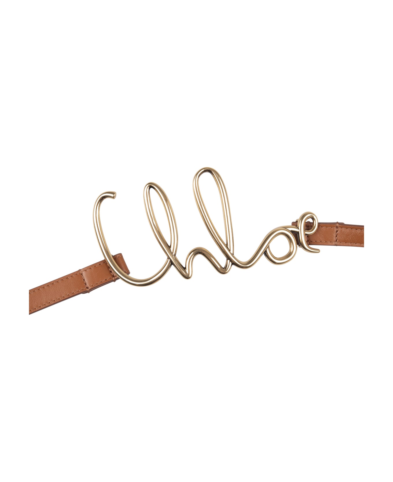 Chloé Brown Chloé Iconic Small Belt - Brown