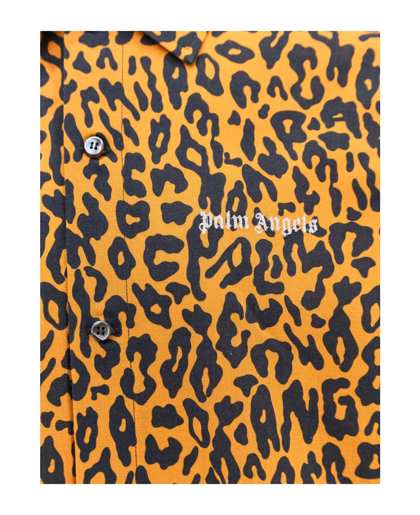 Palm Angels Cheetah Track Shirt - Orange