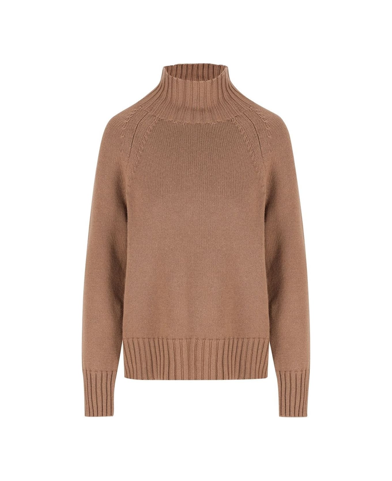 'S Max Mara Turtleneck Knitted Jumper - BROWN