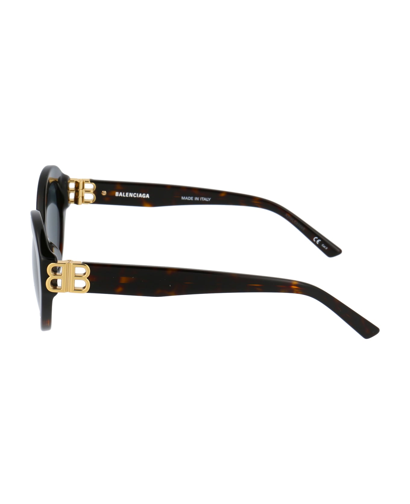 Balenciaga Eyewear Bb0133s Sunglasses - 002 HAVANA GOLD GREEN サングラス