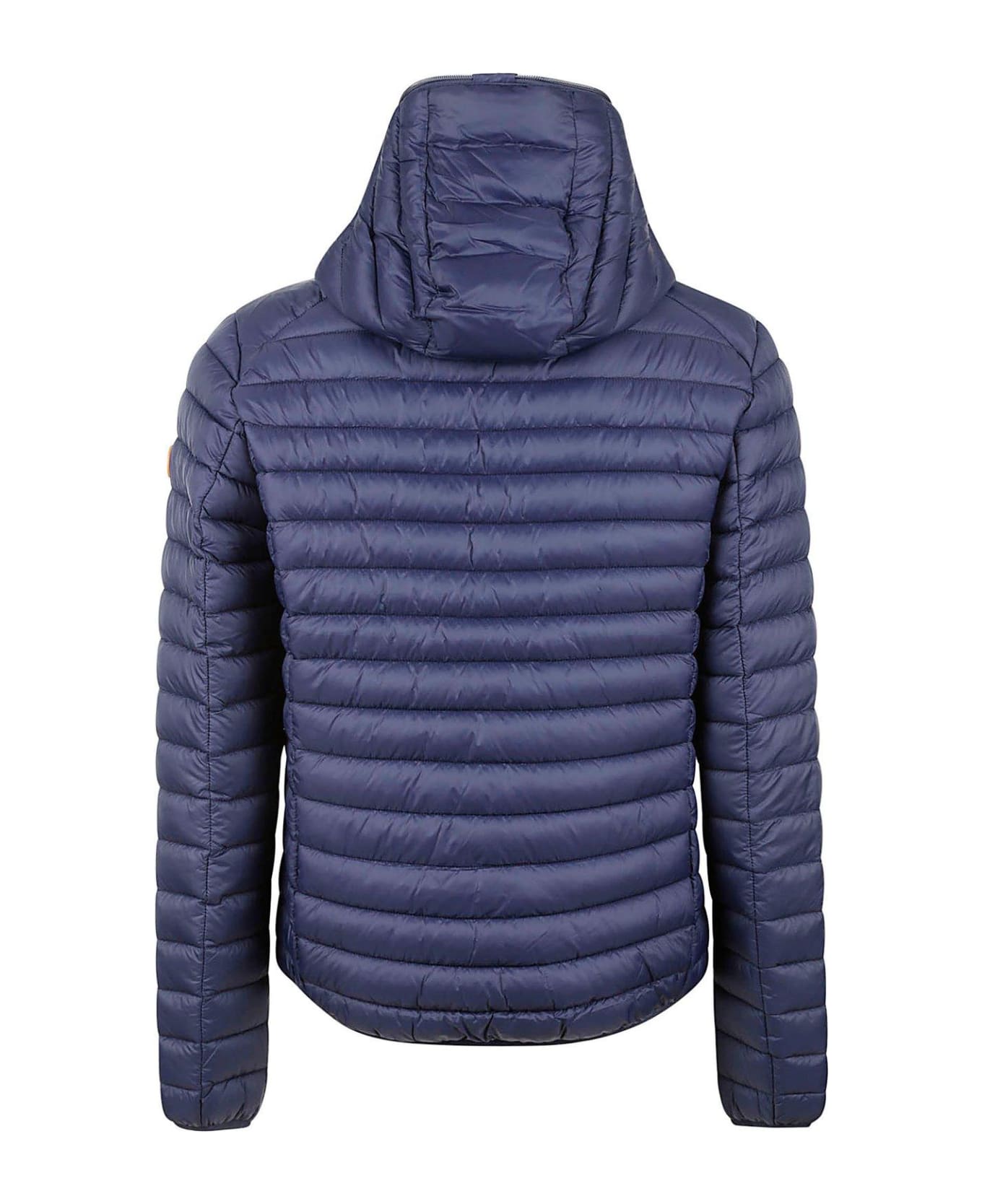 Save the Duck Zip Up Hooded Jacket - Blu