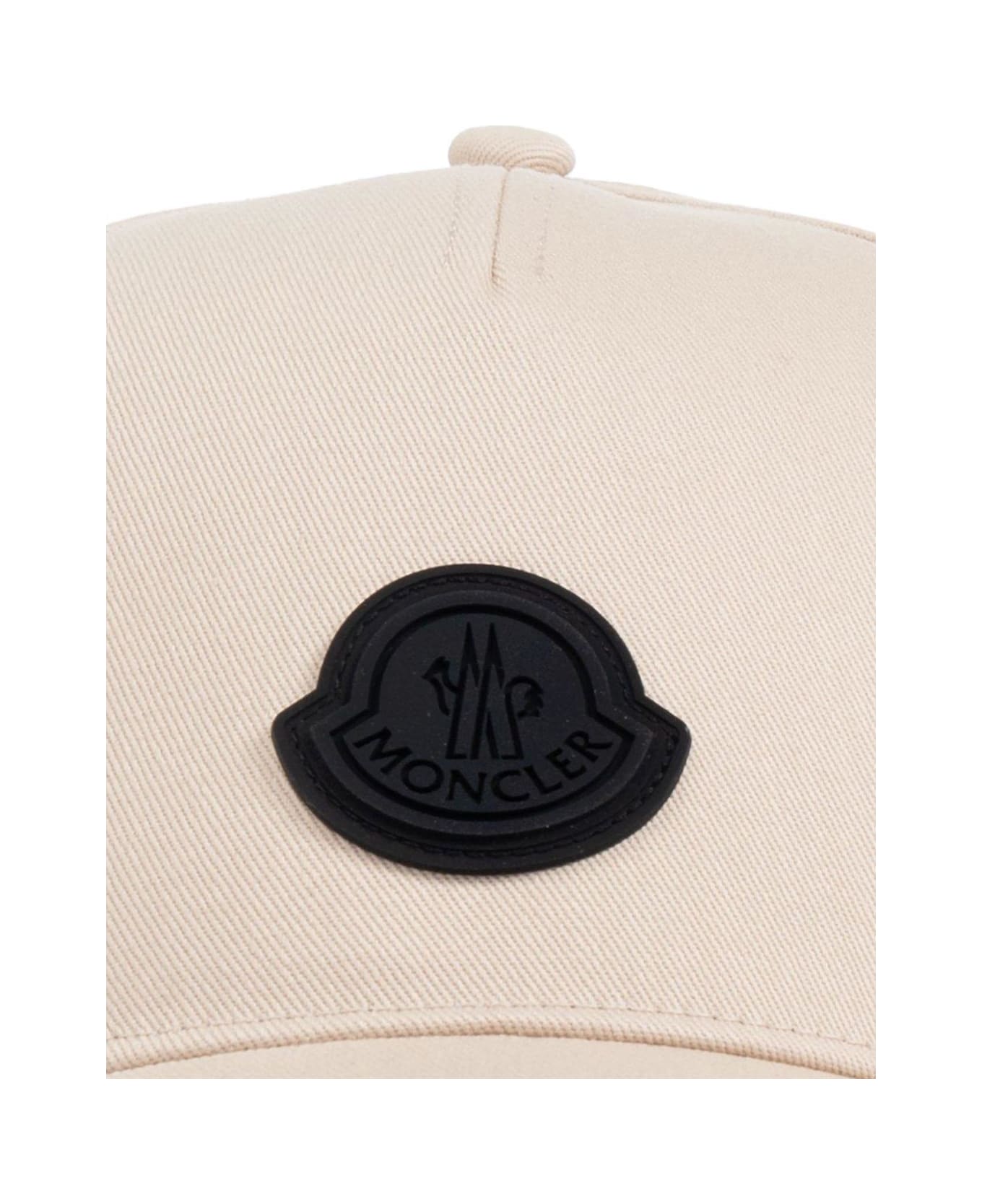 Moncler Logo Patch Baseball Cap - White