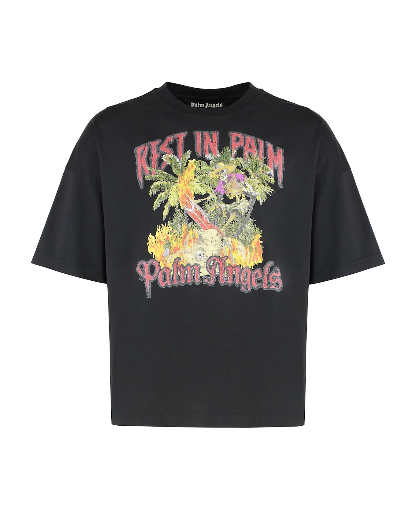 Palm Angels T-shirt In Cotton With Print