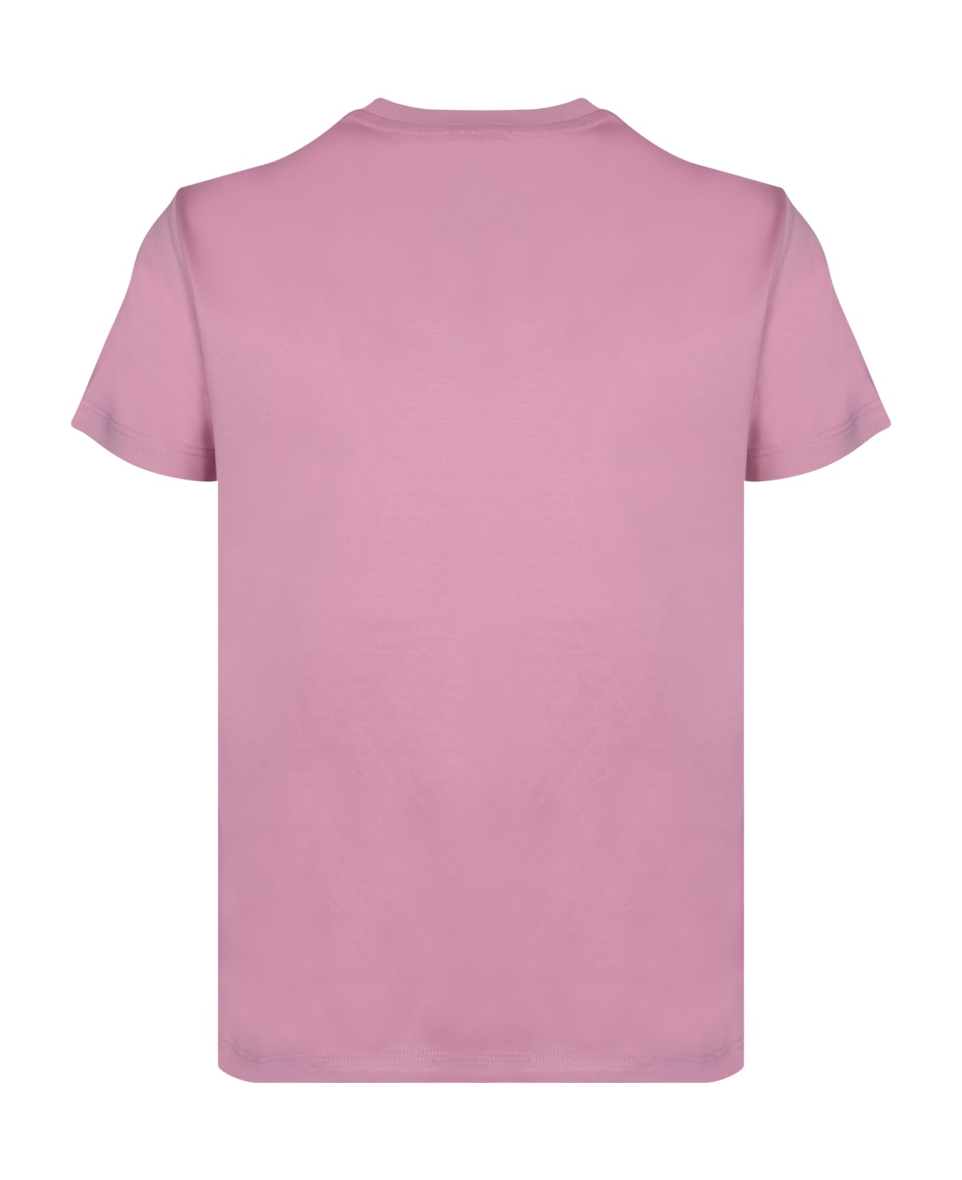 Pinko Cotton T-shirt With Logo - Pink