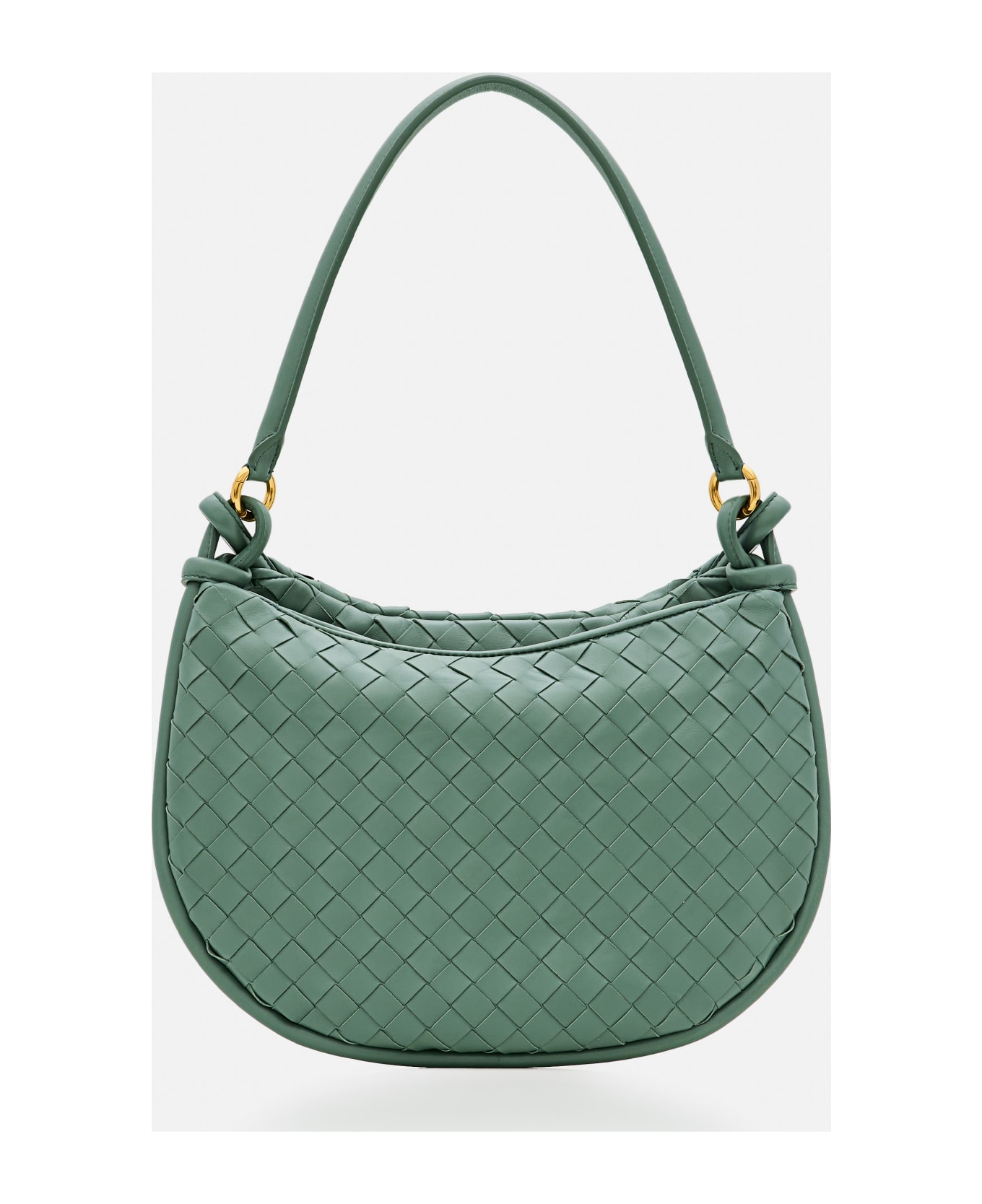 Bottega Veneta Gemelli Medium Leather Shoulder Bag - Green
