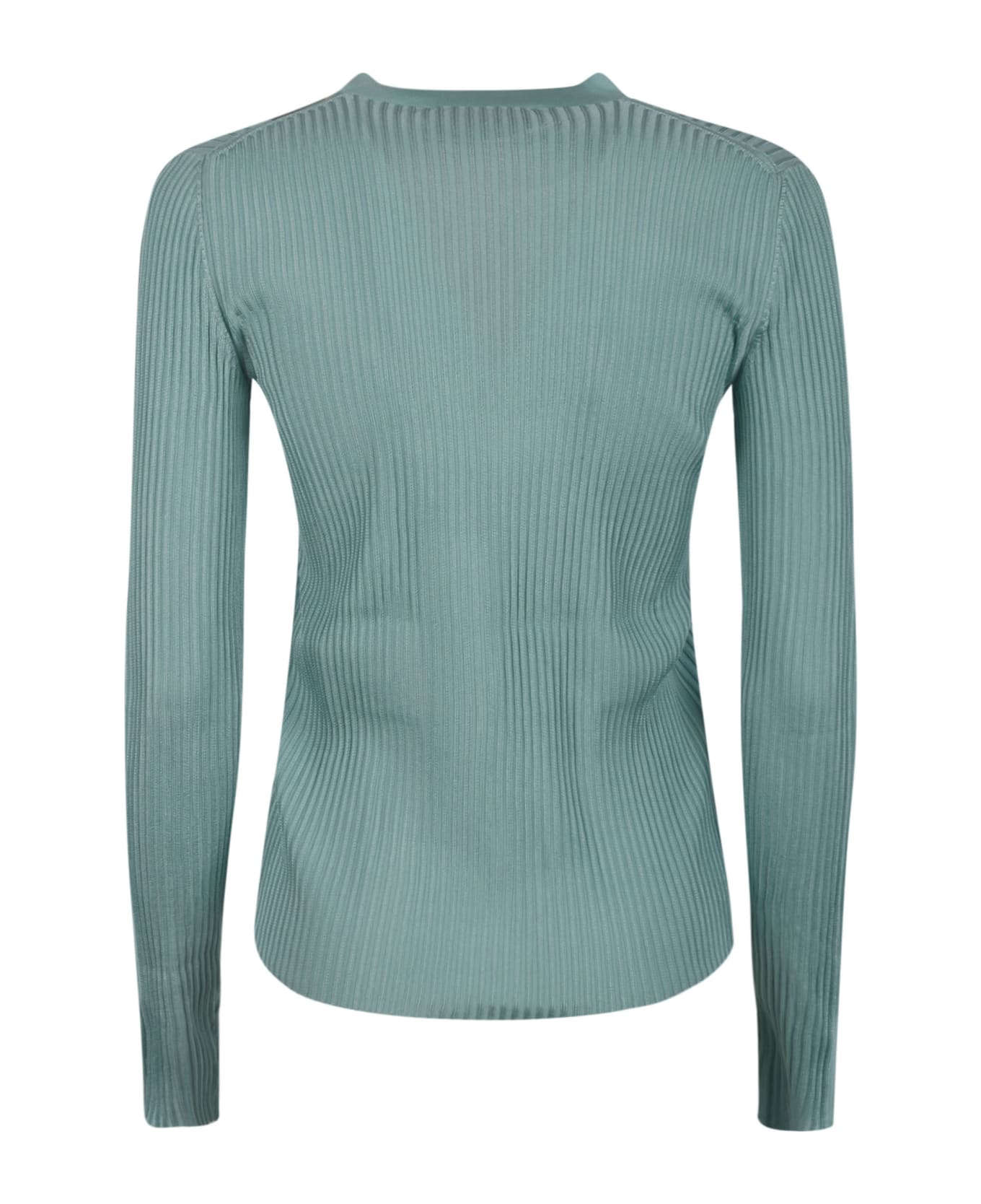 Fendi Color-block Silk Sweater - LIGHT BLUE