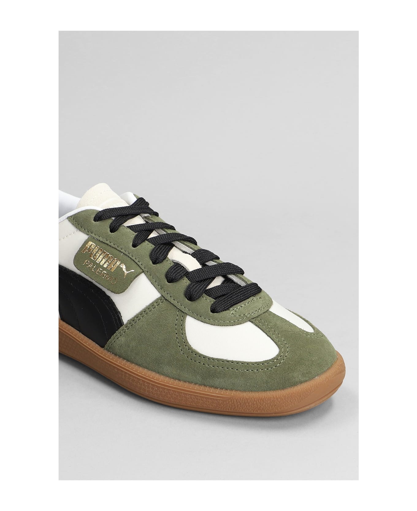 Puma Palermo Og Sneakers In Green Suede And Fabric - green スニーカー