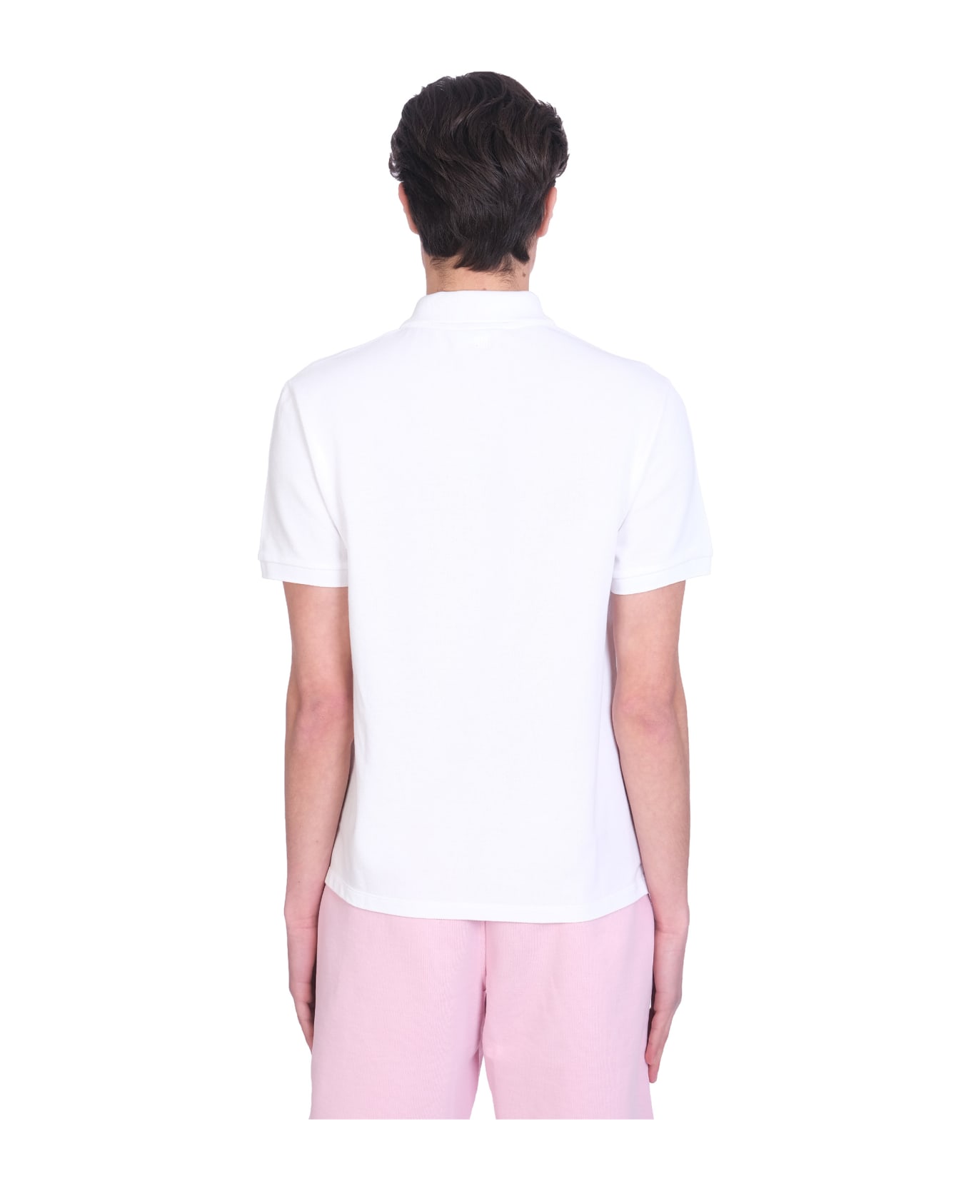 Ami Alexandre Mattiussi Polo In White Cotton - WHITE
